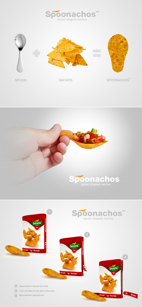 Spoonachosô - Spoon Shaped Nachos by Denis Bostandzic